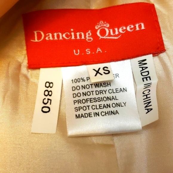 Dancing Queen Sequin Applique Dress Size XS - Picture 7 of 8